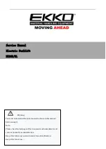 Preview for 1 page of EKKO EK20R Service Manual