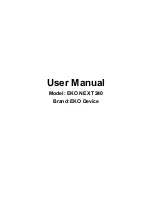 Preview for 1 page of EKO Device NEX T240 User Manual