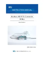 EKO Instruments Modbus 485 Instruction Manual предпросмотр