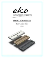 Предварительный просмотр 1 страницы EKO Commercial Sinks Installation Manual