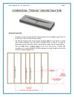 Предварительный просмотр 7 страницы EKO Commercial Sinks Installation Manual