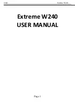 Preview for 1 page of EKO Extreme W240 User Manual