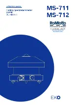 EKO RoMiotto MS-711 Instruction Manual preview