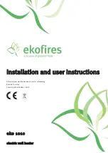 Ekofires eko 1010 Installation And User Instructions Manual предпросмотр