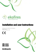 Ekofires eko 2010 Installation And User Instructions Manual предпросмотр