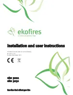 Предварительный просмотр 1 страницы Ekofires eko 3021 Installation And User Instructions Manual