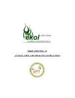 Ekol CRYSTAL-12 Installation And Operating Instructions Manual preview