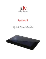 Ekoore Python S Quick Start Manual preview