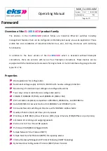 Preview for 4 page of eks e-light-1000-4GM Operating Manual