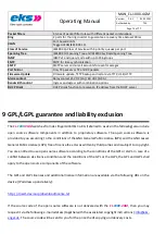 Preview for 74 page of eks e-light-1000-4GM Operating Manual