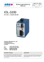 eks IOL-3200-TX Manual предпросмотр