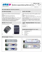 Preview for 3 page of eks pe-light Series Manual