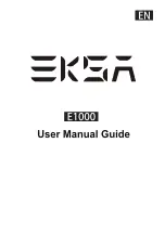 EKSA E1000 User'S Manual Manual предпросмотр