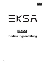 Предварительный просмотр 13 страницы EKSA E1000 User'S Manual Manual