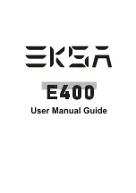 EKSA E400 User'S Manual Manual предпросмотр