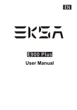 Предварительный просмотр 1 страницы EKSA E900 Plus User Manual