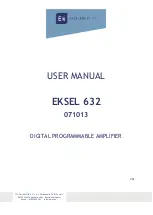 Preview for 1 page of Ekselans EKSEL 632 User Manual