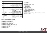 Preview for 8 page of EKT TSP01 User Manual