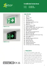 ektor 03135 EV-MERCURY Installation Instructions Manual предпросмотр