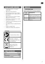 Предварительный просмотр 5 страницы EKVIP 021794 Operating Instructions Manual