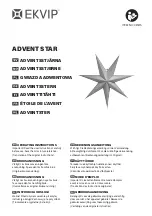 Preview for 1 page of EKVIP ADVENT STAR Operating Instructions Manual