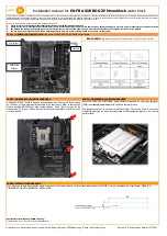 ekwb EK-FB ASUS ROG ZE Monoblock Installation Manual предпросмотр