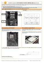 ekwb EK-FB ASUS Strix X299-E RGB Monoblock Installation Manual preview