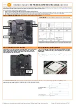 ekwb EK-FB ASUS Z270E Strix Monoblock Series Installation Manual предпросмотр