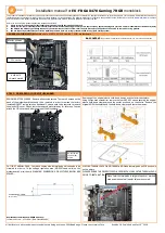 ekwb EK-FB GA X470 Gaming 7 RGB Installation Manual предпросмотр