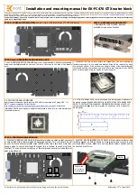 ekwb EK-FC470 GTX Installation And Mounting Manual предпросмотр