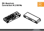 Предварительный просмотр 1 страницы ekwb EK-Quantum Convection M.2 NVMe User Manual