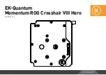 ekwb EK-Quantum Momentum ROG Crosshair VIII Hero User Manual предпросмотр