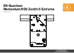 Предварительный просмотр 1 страницы ekwb EK-Quantum Momentum ROG Zenith II Extreme User Manual