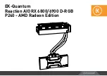 ekwb EK-Quantum Reaction AIO RX 6800/6900 D-RGB P240 - AMD Radeon Edition User Manual предпросмотр