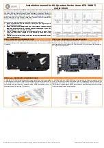 ekwb EK-Quantum Vector Aorus RTX 2080 Ti Installation Manual предпросмотр