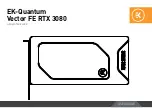 ekwb EK-Quantum Vector FE RTX 3080 User Manual предпросмотр