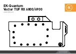 ekwb EK-Quantum Vector TUF RX 6800 User Manual preview
