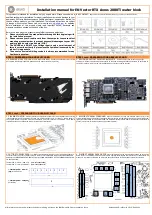 Предварительный просмотр 1 страницы ekwb EK-Vector RTX Aorus 2080Ti Installation Manual