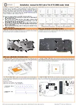 ekwb EK-Vector Trio RTX 2080 Installation Manual preview