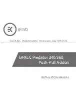 ekwb EK-XLC PREDATOR 240 Installation Manual предпросмотр