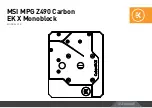 Предварительный просмотр 1 страницы ekwb MSI MPG Z490 Carbon EK X User Manual