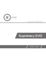 Предварительный просмотр 1 страницы ekwb Supremacy EVO User Manual