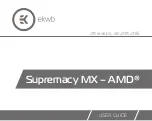 Preview for 1 page of ekwb Supremacy MX AMD User Manual