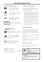 Предварительный просмотр 2 страницы El-Björn A 150 VTI Instruction Manual