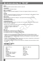 Preview for 4 page of El-Björn A 75 BT Instruction Manual