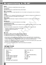 Preview for 6 page of El-Björn A 75 BT Instruction Manual