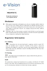 EL.MO. Spa e-Vision PROIPF01TC User Manual preview