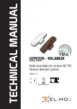 Preview for 1 page of EL.MO. Spa NG-TRX LUPUS2K Technical Manual