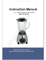 Preview for 1 page of EL EL-BL100G Instruction Manual