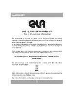 Предварительный просмотр 12 страницы ELA AP282-UV Instruction Manual